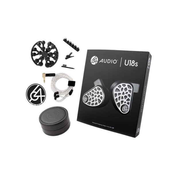64 Audio U18s leveres med en lang r�kke tilbeh�r