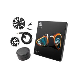 64 Audio Tia Fourt� leveres med en r�kke tilbeh�r, herunder et udvalg af propper