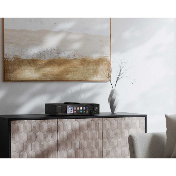 Et foto af Eversolo DMP-A8 Gen 2 Master Edition p� et m�bel