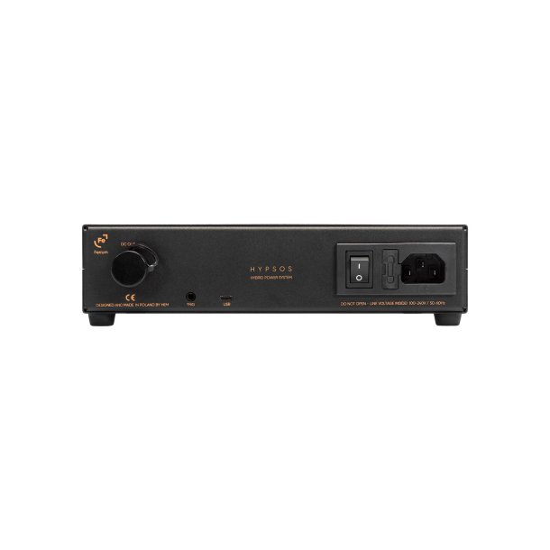 Bagsiden af Ferrum Audio Hypsos med ind- og udgange
