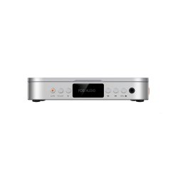 Fosi Audio Merak set forfra, med knapper til betjening