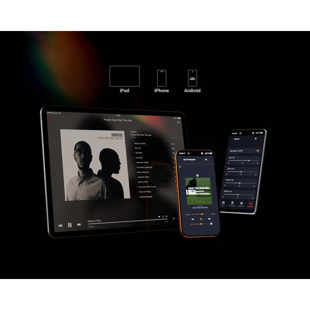 Fosi Audio S3 streamer kan betjenes med apps til smartphones og tablets
