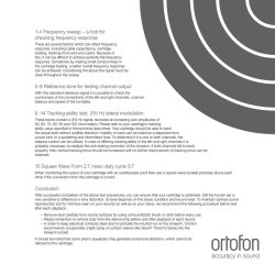 Ortofon Testplade