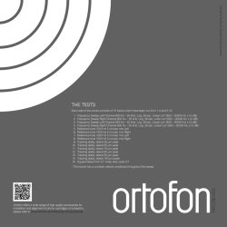 Ortofon Testplade
