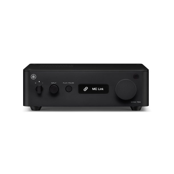 Yamaha WXA-70A forst�rker set fra toppen i sort finish