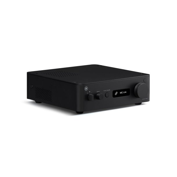 Yamaha WXA-70A set fra en vinkel, i sort finish